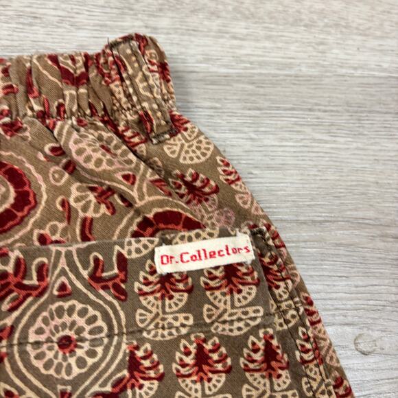 Dr. Collectors P23 Ajrakh Coffee Print A Pants Women's Medium Boho Indie - Picture 5 of 14